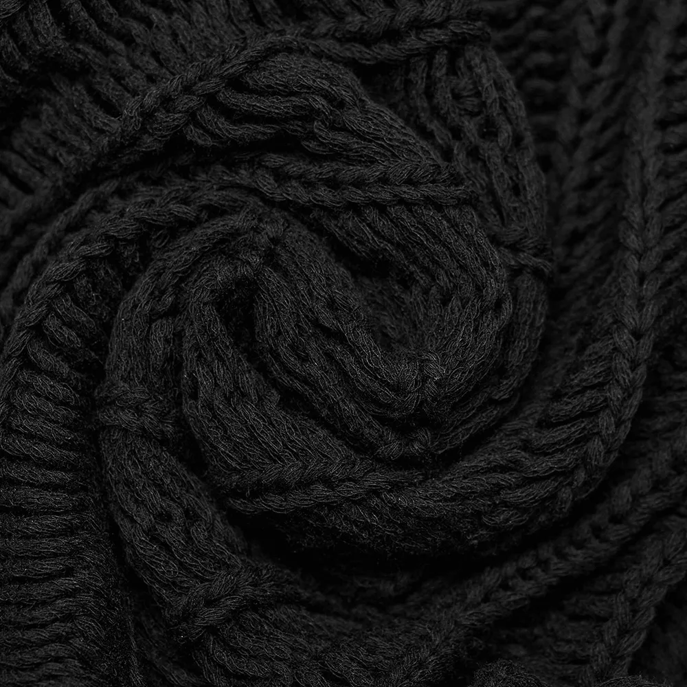 Ripped Black Gothic Punk Long Sleeve Sweater