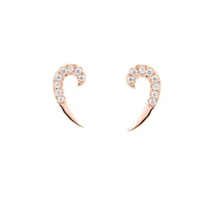 Rose Gold Spike Earrings