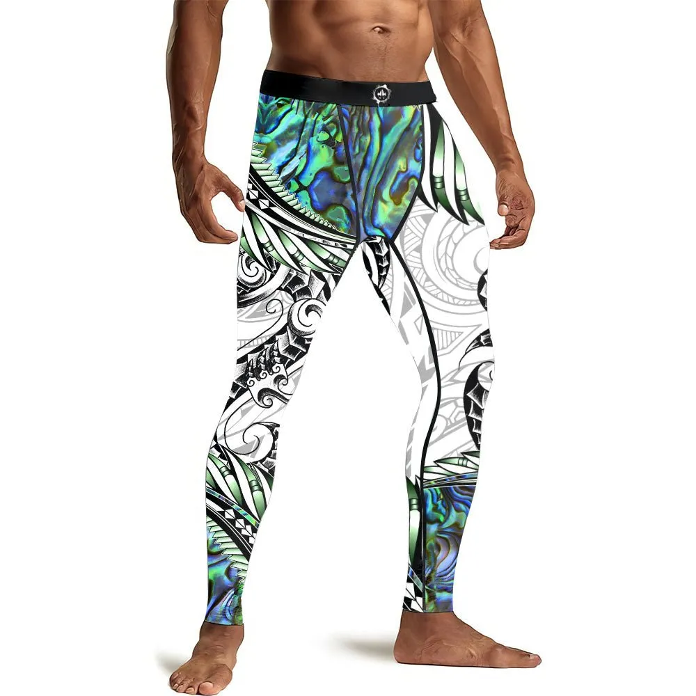 Tribal Maori Tattoo Men's Compression Leggings