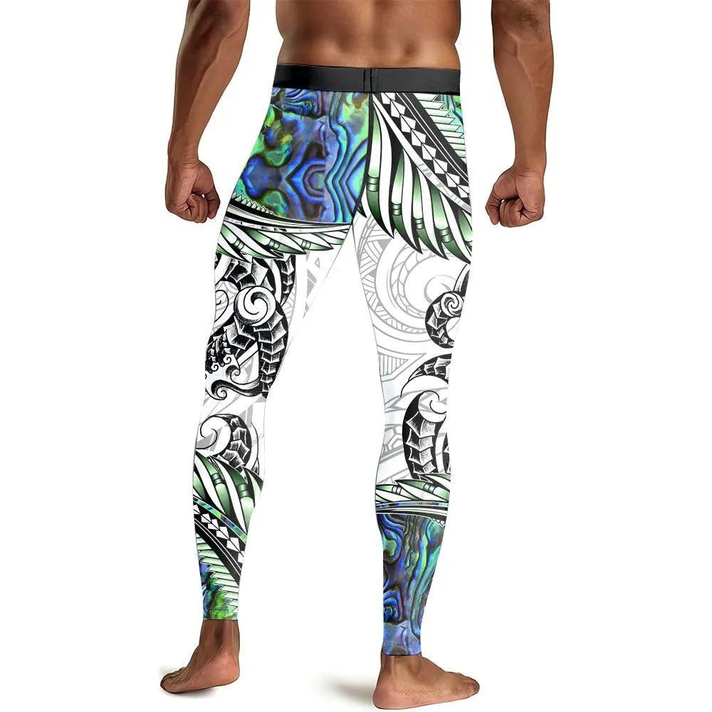 Tribal Maori Tattoo Men's Compression Leggings
