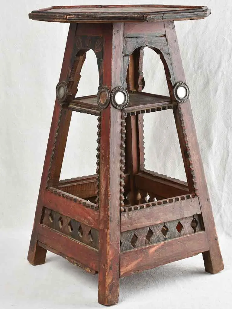 Unusual 19th century side table - octagonal - 26"