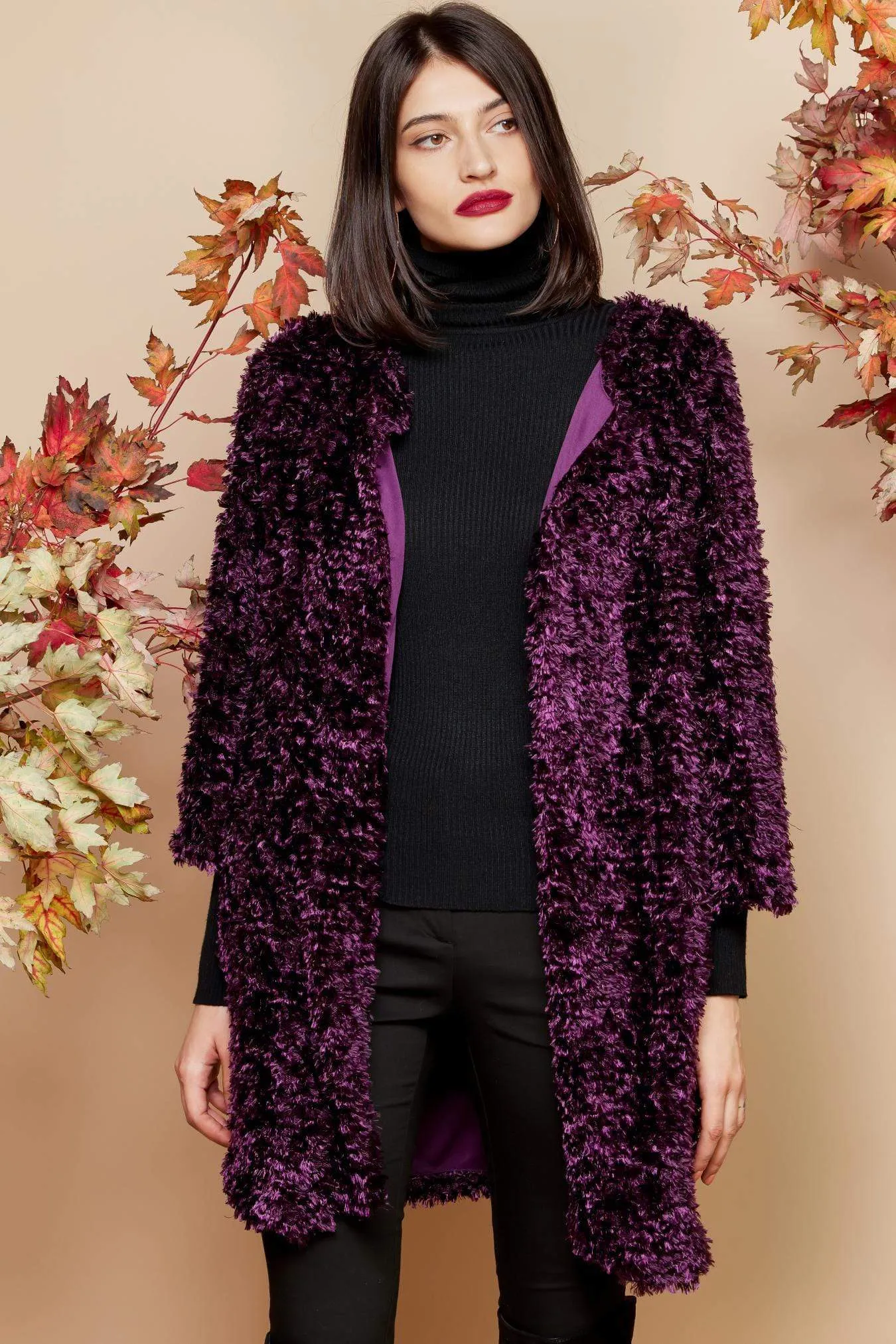 Veronica Coat - Grape Crush