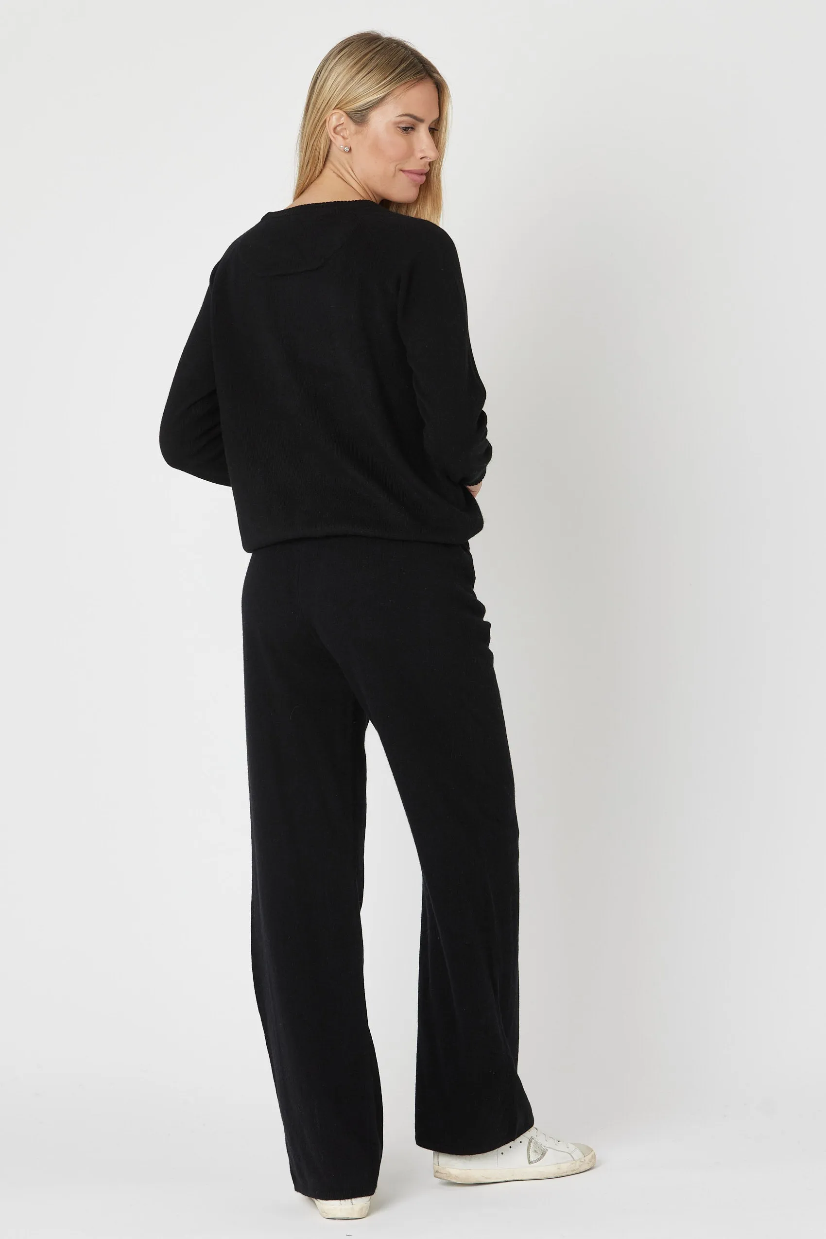 Wide Leg Cashmere Pant