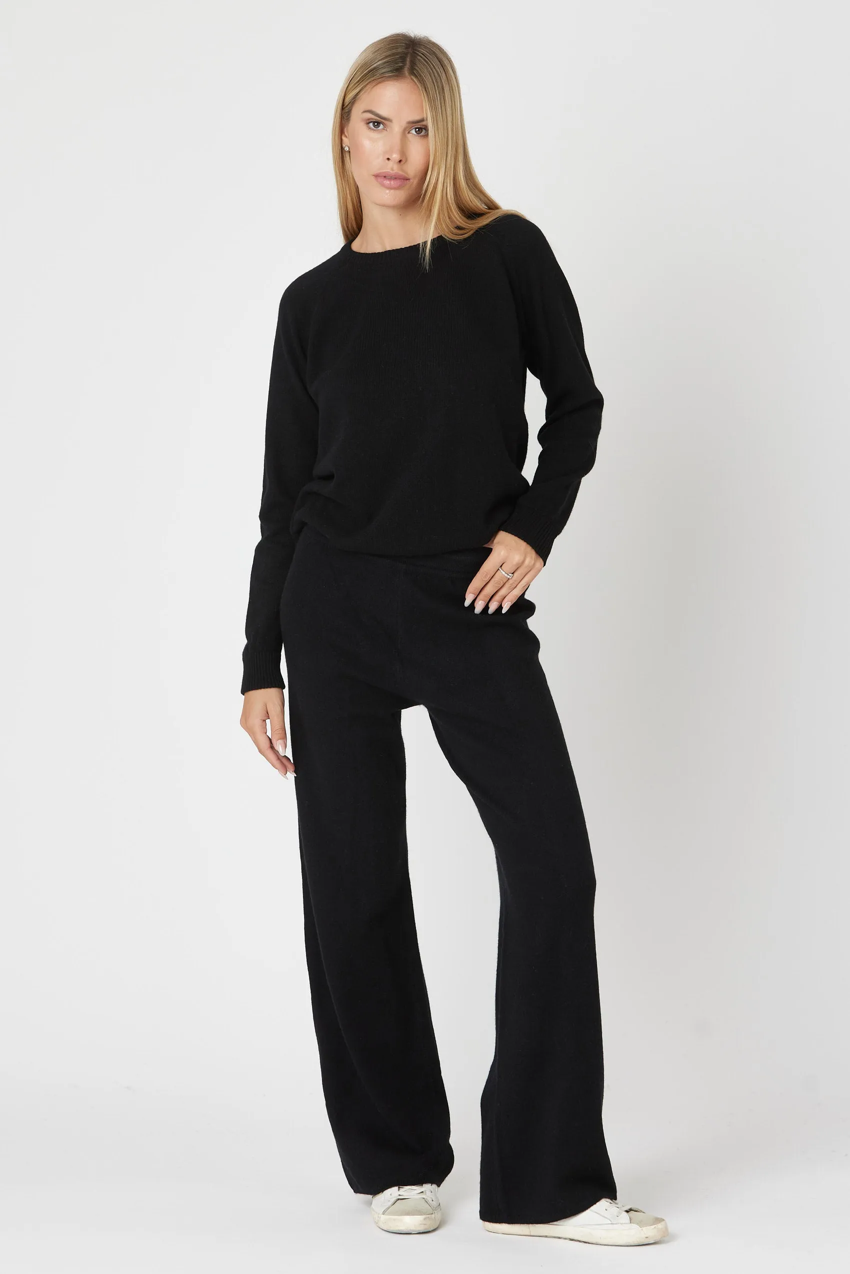 Wide Leg Cashmere Pant