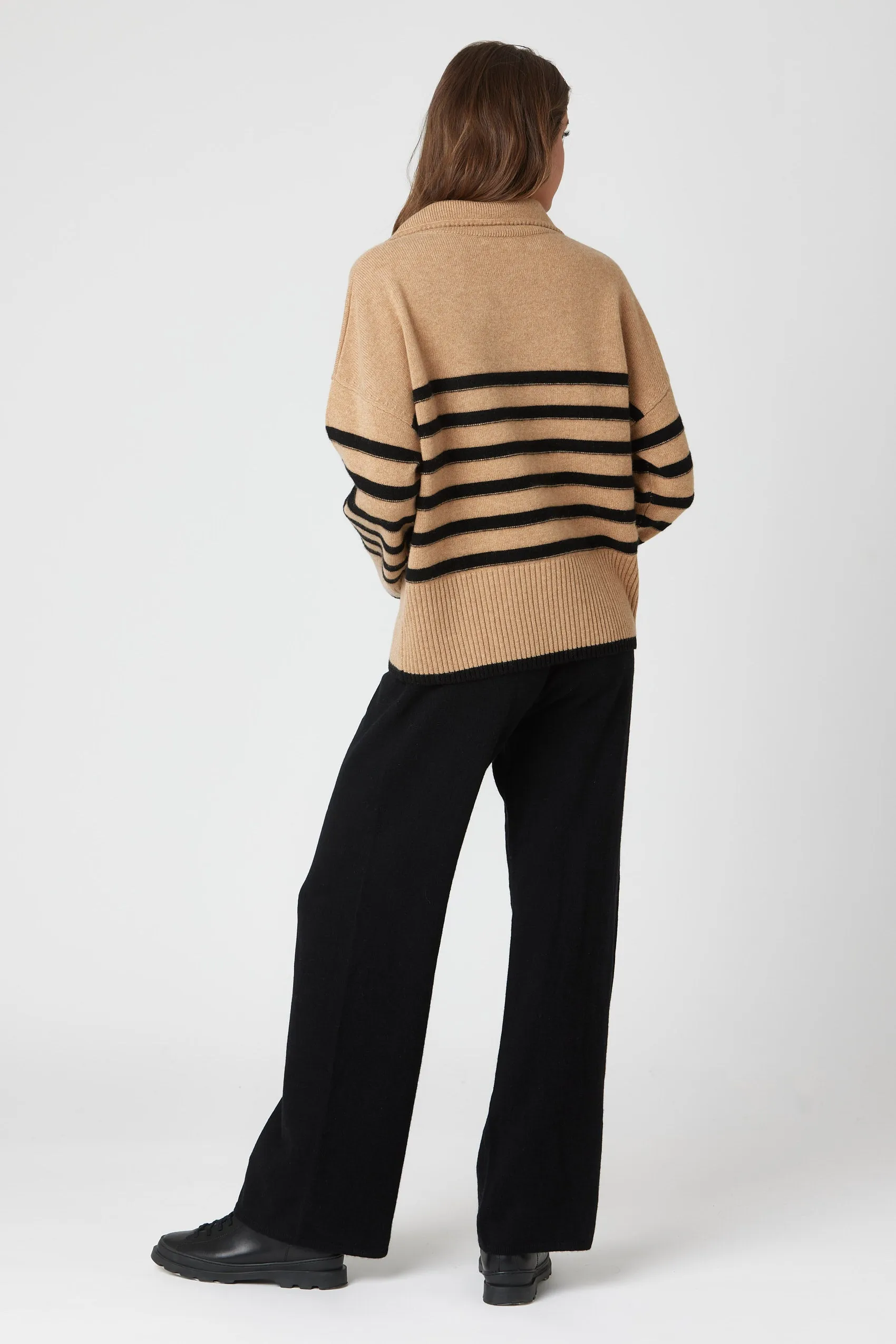 Wide Leg Cashmere Pant
