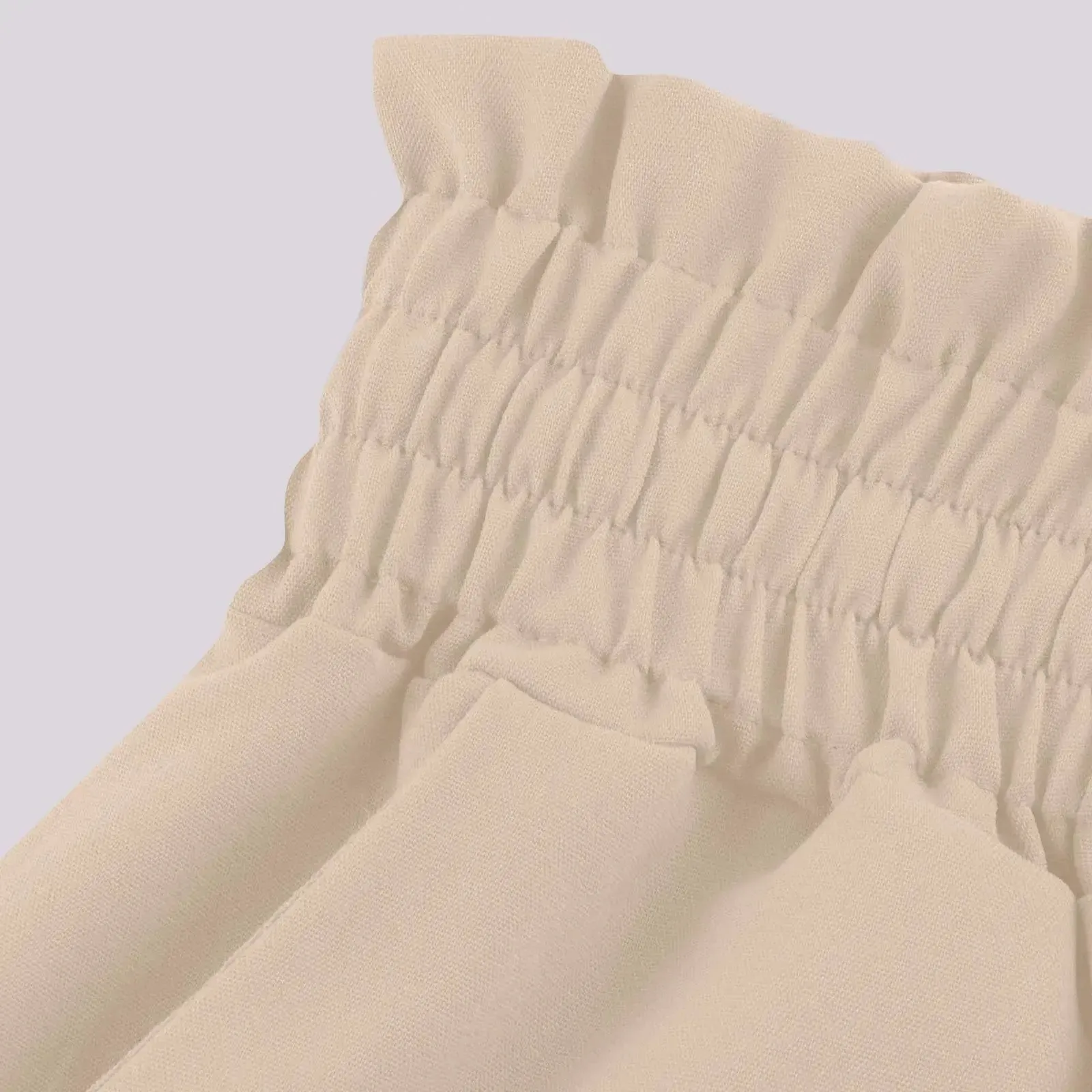 Women's Pants Solid Color Elastic High Waist Wide Leg Trousers