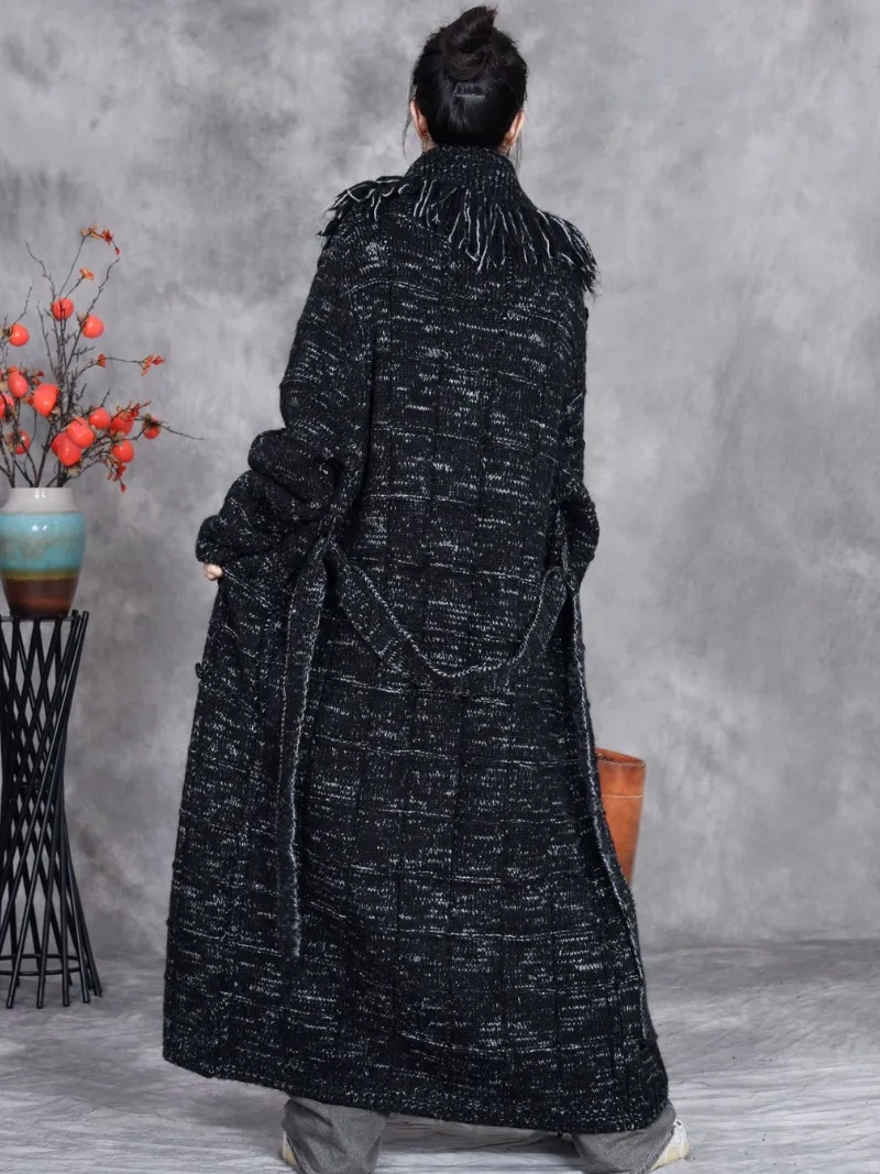 Women’s Stylish Belted Fashionable Wool Coat